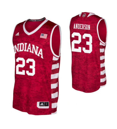 Indiana Hoosiers 23 Damezi Anderson Crimson College Basketball Jersey | Stitched Jersey RTJS 4116