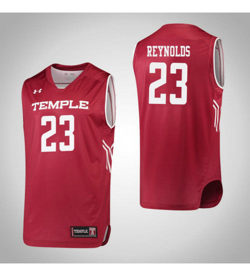 Temple Owls 23 Deja Reynolds College Basketball Jersey Red | Stitched Jersey RTJS 7024
