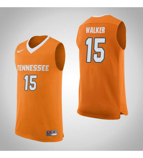 Tennessee Volunteers 15 Derrick Walker College Basketball Jersey Orange | Stitched Jersey RTJS 6985