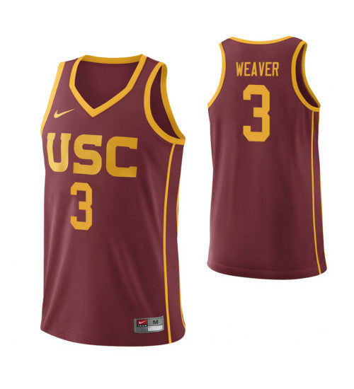 USC Trojans Elijah Weaver #3 stitched throwback college basketball jersey