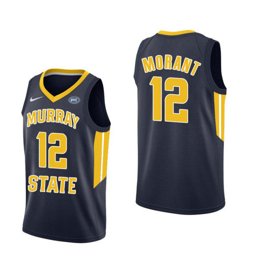 Murray State Racers 12 Ja Morant Navy College Basketball Jersey | Stitched Jersey RTJS 8306