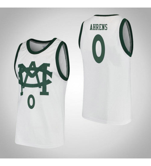 Michigan State Spartans #0 Kyle Ahrens Vault Mac College Basketball Jersey White stitched college jersey