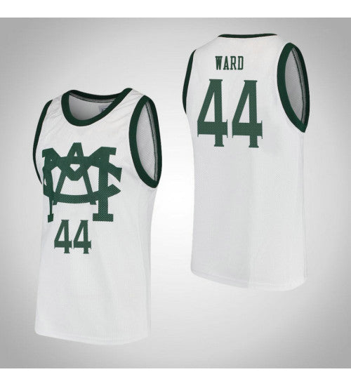 Michigan State Spartans #44 Nick Ward Vault Mac College Basketball Jersey White stitched college jersey