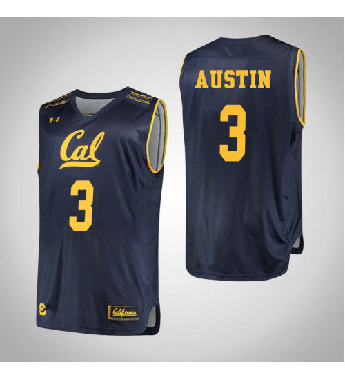 California Golden Bears 3 Paris Austin College Basketball Jersey Navy 6565 | Stitched Jersey RTJS 5183