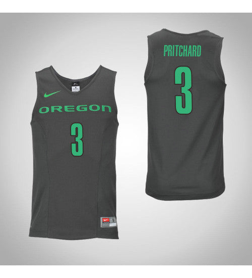 Oregon Ducks 3 Payton Pritchard College Basketball Jersey Gray | Stitched Jersey RTJS 7489