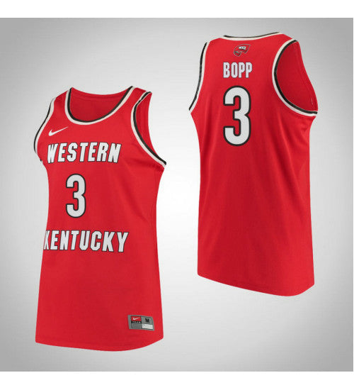 Western Kentucky 3 Sidnee Bopp Performance College Basketball Jersey Red | Stitched Jersey RTJS 5971