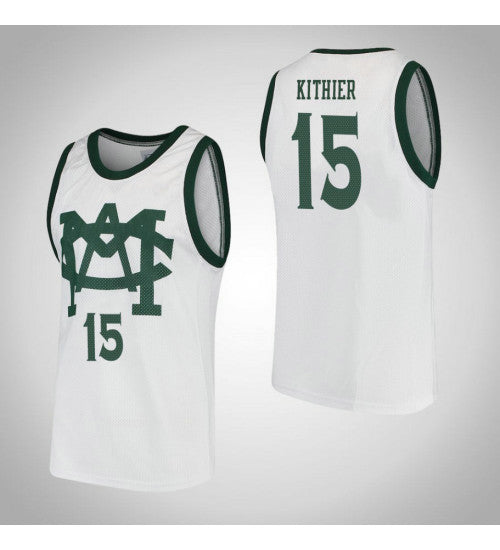 Michigan State Spartans 15 Thomas Kithier Vault Mac College Basketball Jersey White | Stitched Jersey RTJS 8832