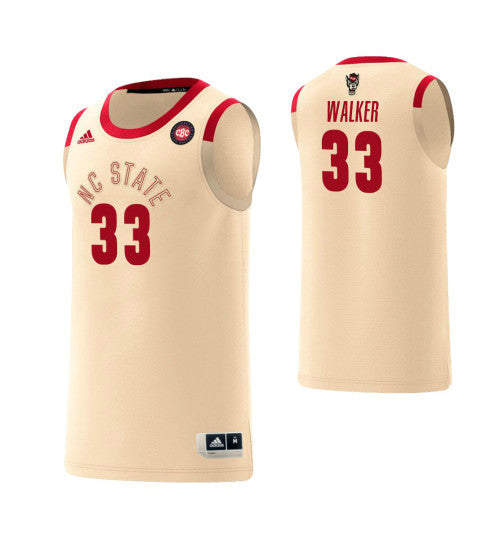 NC State Wolfpack #33 Wyatt Walker Harlem Renaissance College Basketball Jersey Cream stitched college jersey