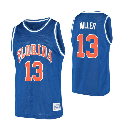 Florida Gators 13 Mike Miller Alumni College Basketball Jersey Royal | Stitched Jersey RTJS 4554