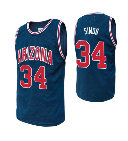 Arizona Wildcats 34 Miles Simon Alumni College Basketball Jersey Navy | Stitched Jersey RTJS 5492