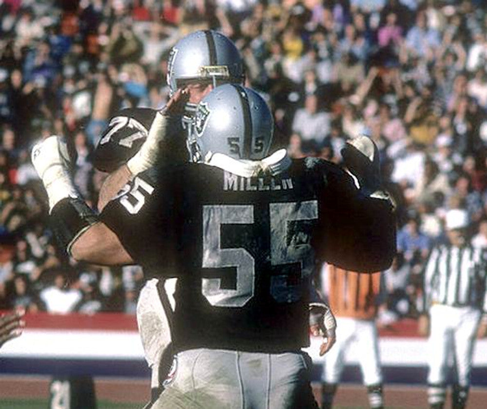 Matt Millen Los Angeles Raiders 1983 Throwback Home Nfl Football Jersey jersey front view