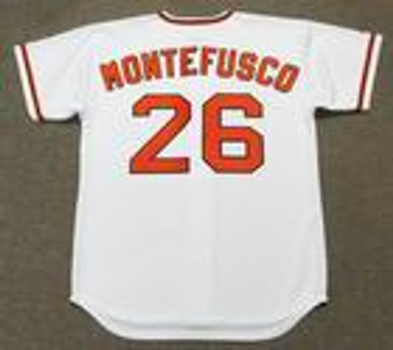 San Francisco Giants John Montefusco Cooperstown MLB jersey front view