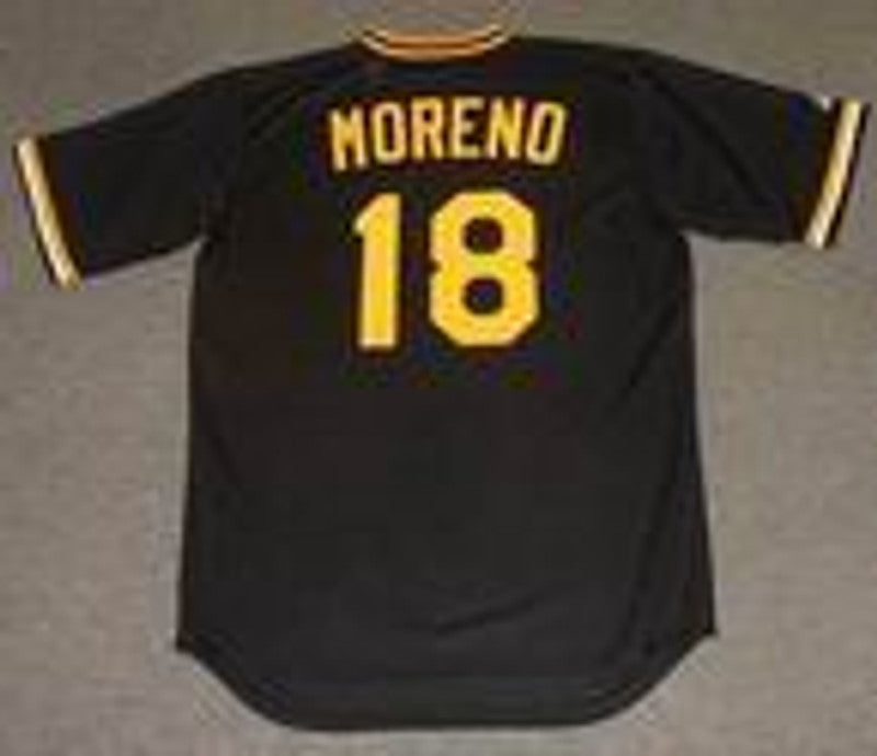 Pittsburgh Pirates Omar Moreno Cooperstown MLB jersey front view