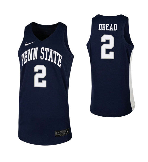Myles Dread College Basketball Jersey Navy Penn State Nittany Lions | Stitched Jersey RTJS 8270