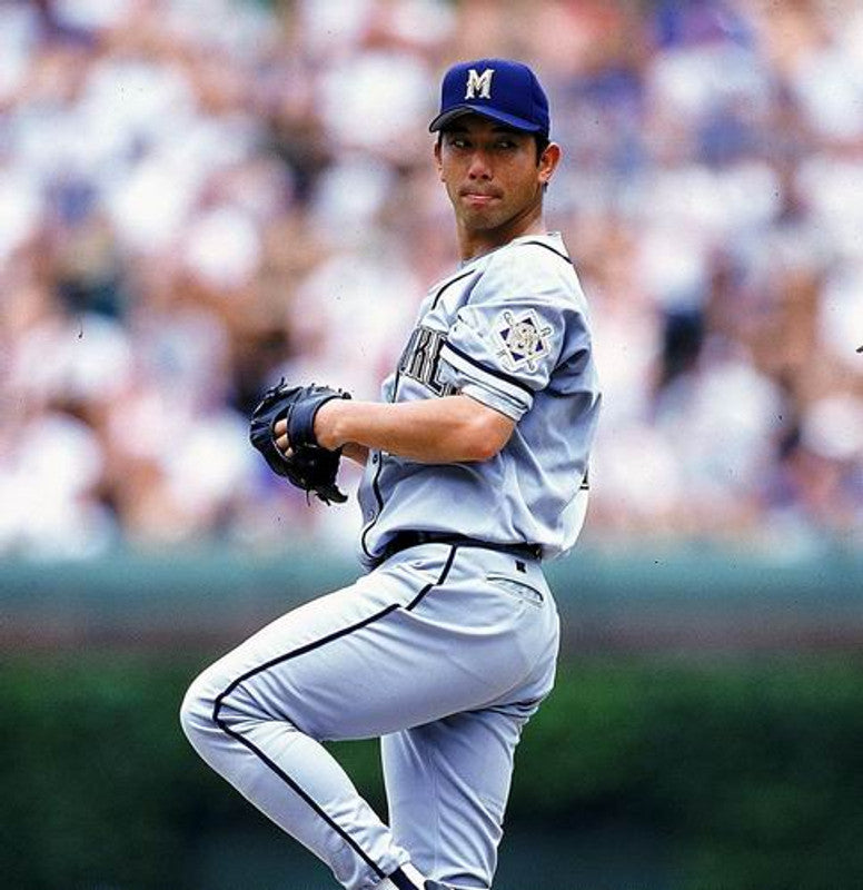 Milwaukee Brewers Hideo Nomo MLB jersey front view