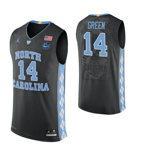 North Carolina Tar Heels 14 Danny Green Black College Basketball Jersey | Stitched Jersey RTJS 8121