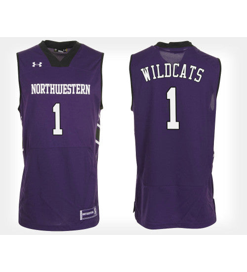 Northwestern Wildcats No 1 Purple Home College Basketball Jersey | Stitched Jersey RTJS 7890