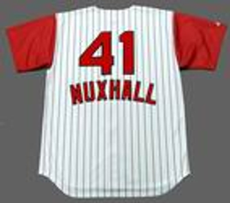 Cincinnati Reds Joe Nuxhall 1960s MLB jersey front view