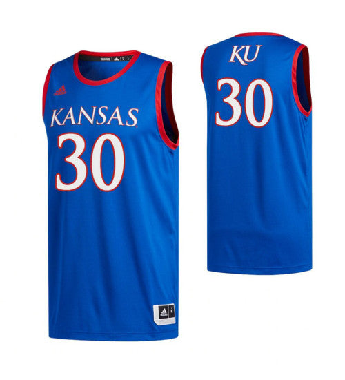 Kansas Jayhawks 30 Ochai Agbaji Royal College Basketball Jersey 7931 | Stitched Jersey RTJS 3817