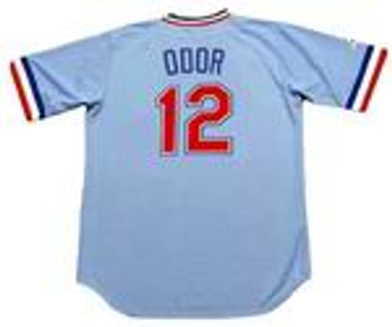 Texas Rangers Rougned Odor 1980s Cooperstown MLB jersey front view