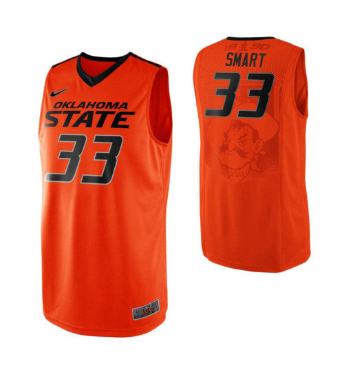 Oklahoma State Cowboys 33 Marcus Smart College Basketball Jersey Orange | Stitched Jersey RTJS 7584