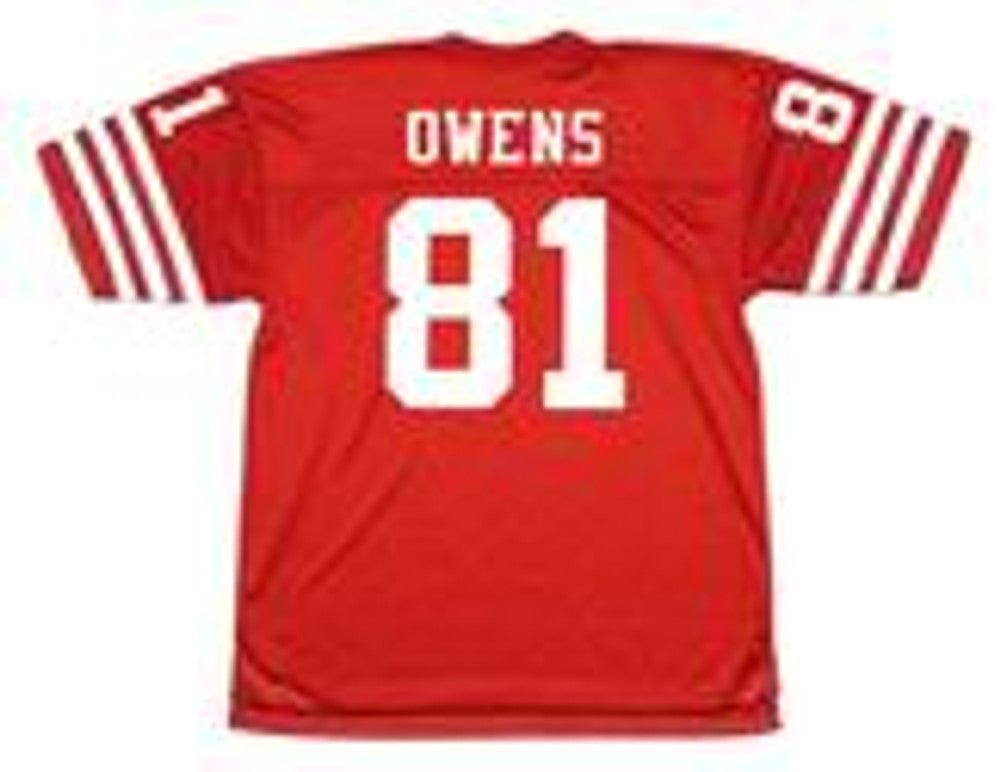 San Francisco 49ers Terrell Owens NFL jersey front view