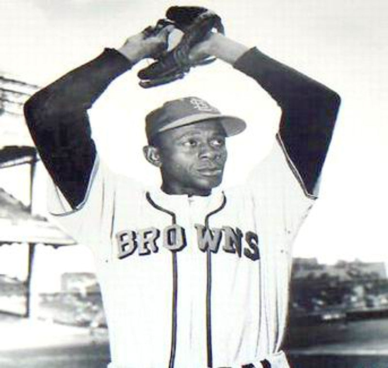 Satchel Paige St Louis Browns 1951 Cooperstown Throwback Baseball Jersey jersey front view