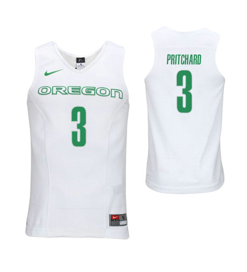 Oregon Ducks 3 Payton Pritchard White College Basketball Jersey | Stitched Jersey RTJS 7485