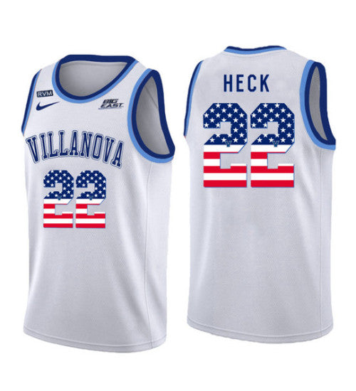 Villanova Wildcats 22 Peyton Heck College Basketball Jersey White 5429 | Stitched Jersey RTJS 6319