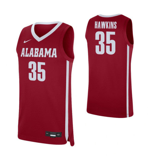 Alabama Crimson Tide 35 Raymond Hawkins Crimson College Basketball Jersey | Stitched Jersey RTJS 5781