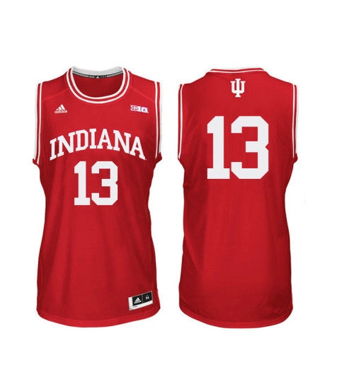 Indiana Hoosiers 13 Juwan Morgan College Basketball Jersey Red | Stitched Jersey RTJS 4156