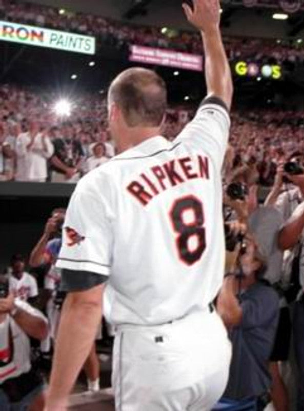Baltimore Orioles Cal Ripken Jr MLB jersey front view