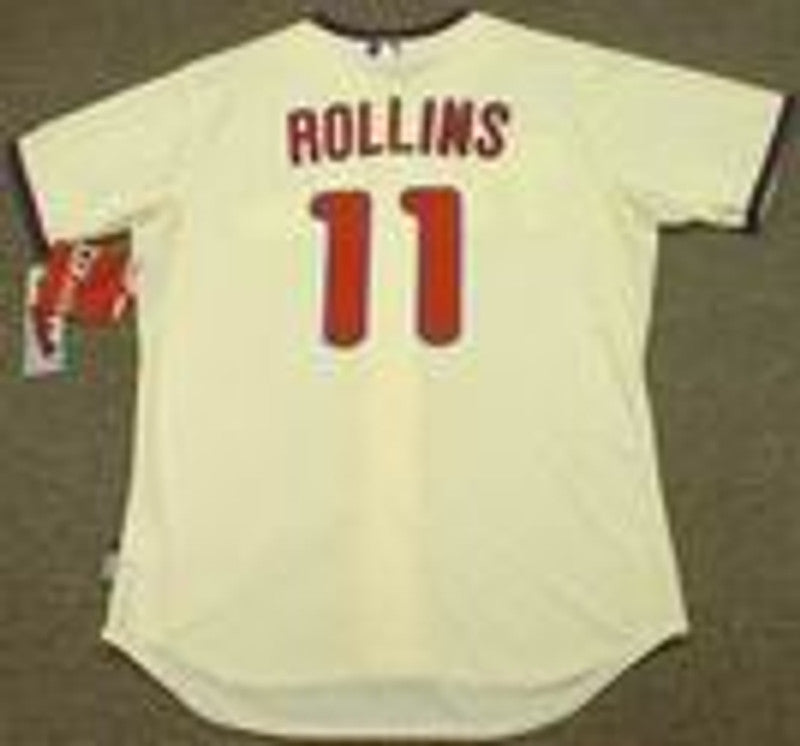 Philadelphia Phillies Jimmy Rollins Cool Base MLB jersey front view