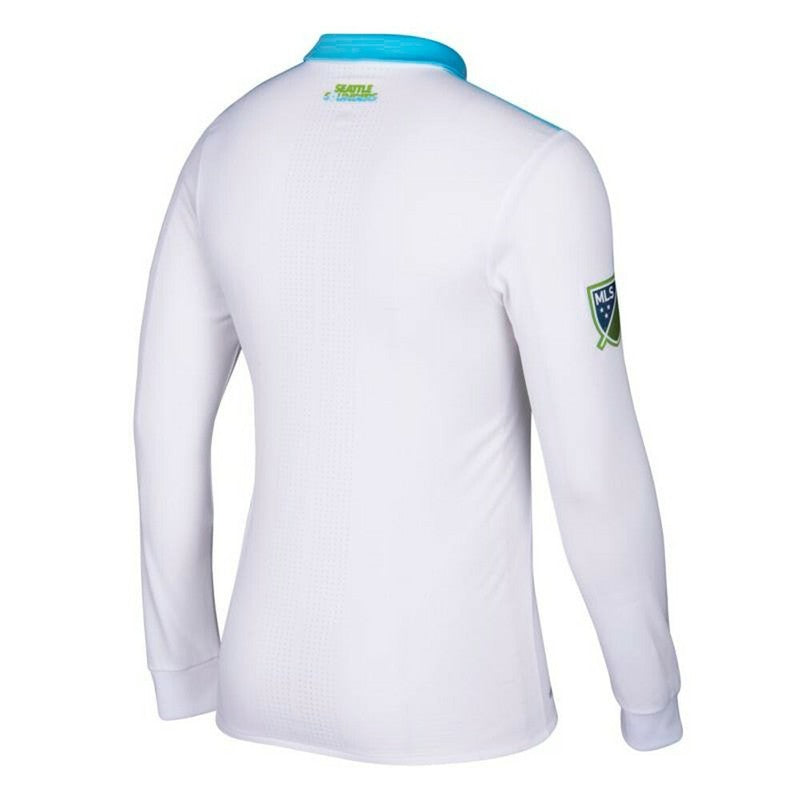 Seattler Sounders Fc White On Field Long Sleeve Jersey jersey front view