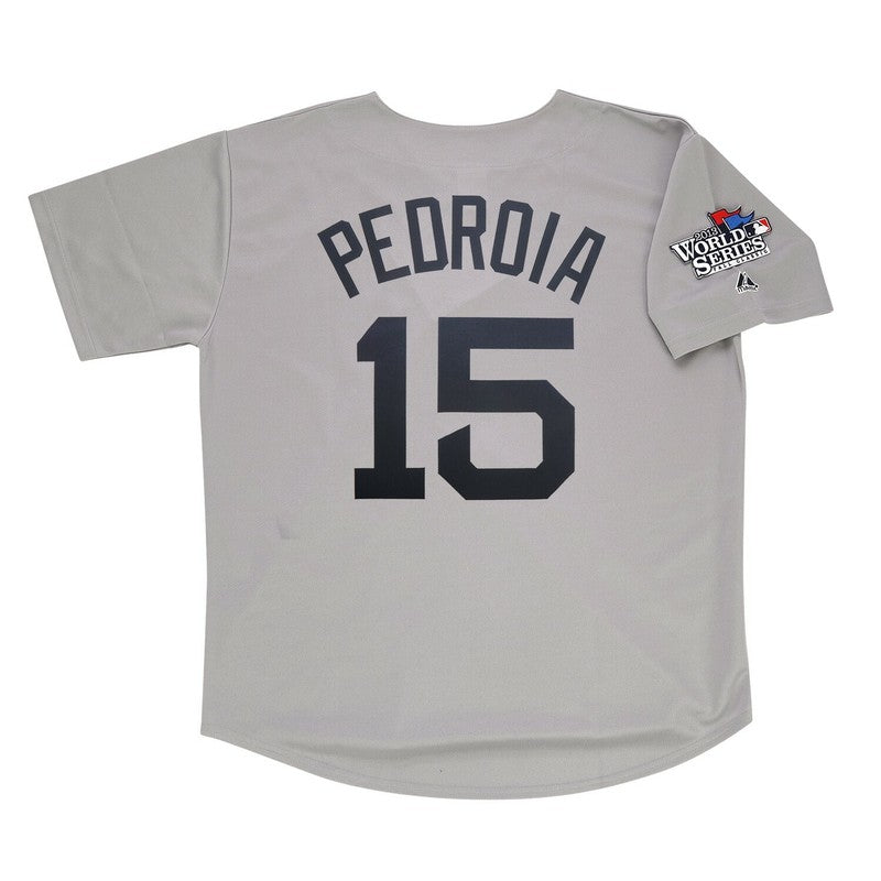 Boston Red Sox Dustin Pedroia World Series Homeroadalt MLB jersey front view