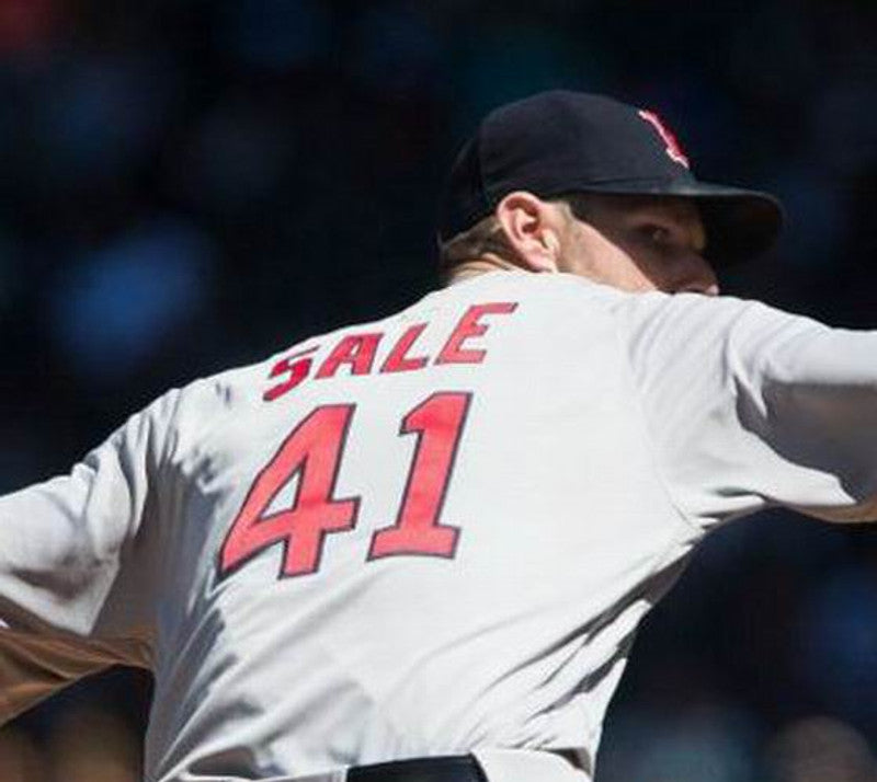Boston Red Sox Chris Sale MLB jersey front view
