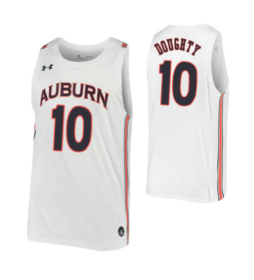 Samir Doughty Auburn Tigers Samir Doughty Auburn Tigers Jersey White stitched throwback college basketball jersey