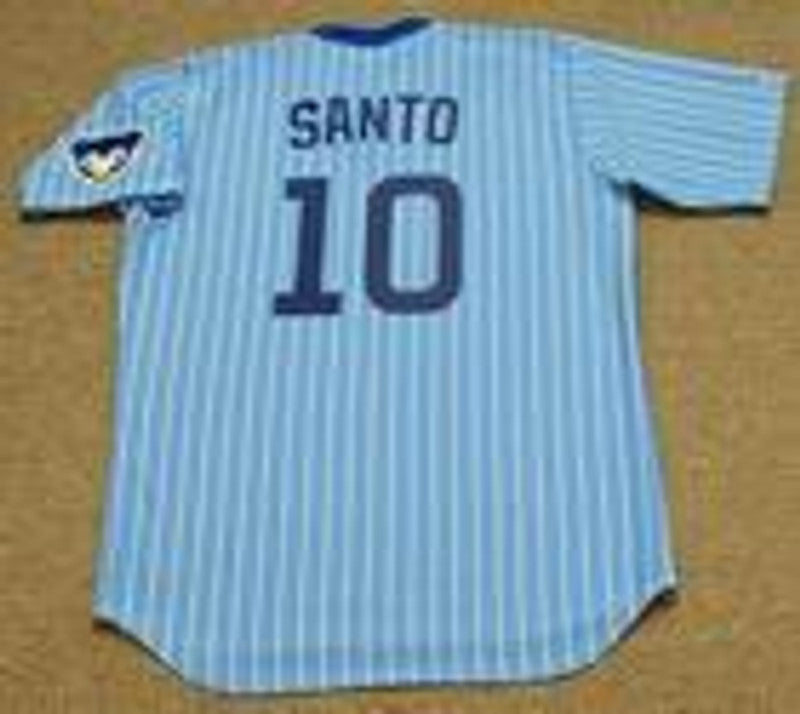 Chicago Cubs Ron Santo Cooperstown MLB jersey front view