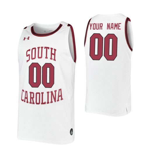 South Carolina Gamecocks Custom Jersey White | Stitched Jersey RTJS 7198