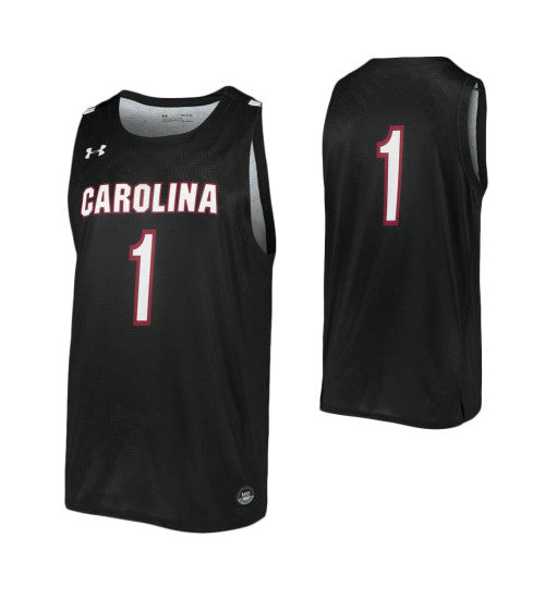 South Carolina Gamecocks South Carolina Gamecocks Jersey #1 Black stitched throwback college basketball jersey