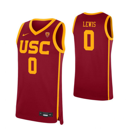 Usc Trojans Talin Lewis College Basketball Jersey Cardinal | Stitched Jersey RTJS 6469