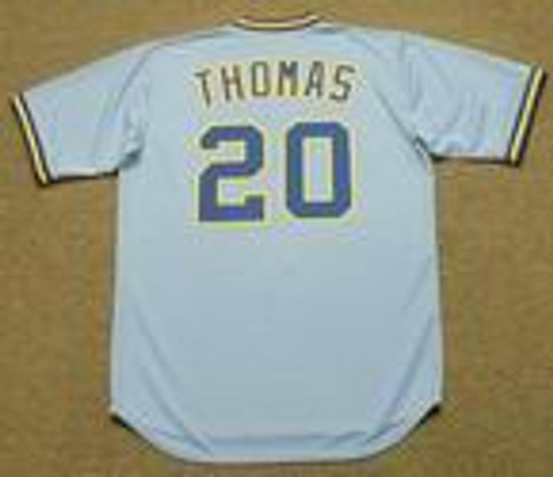 Milwaukee Brewers Gorman Thomas Cooperstown MLB jersey front view