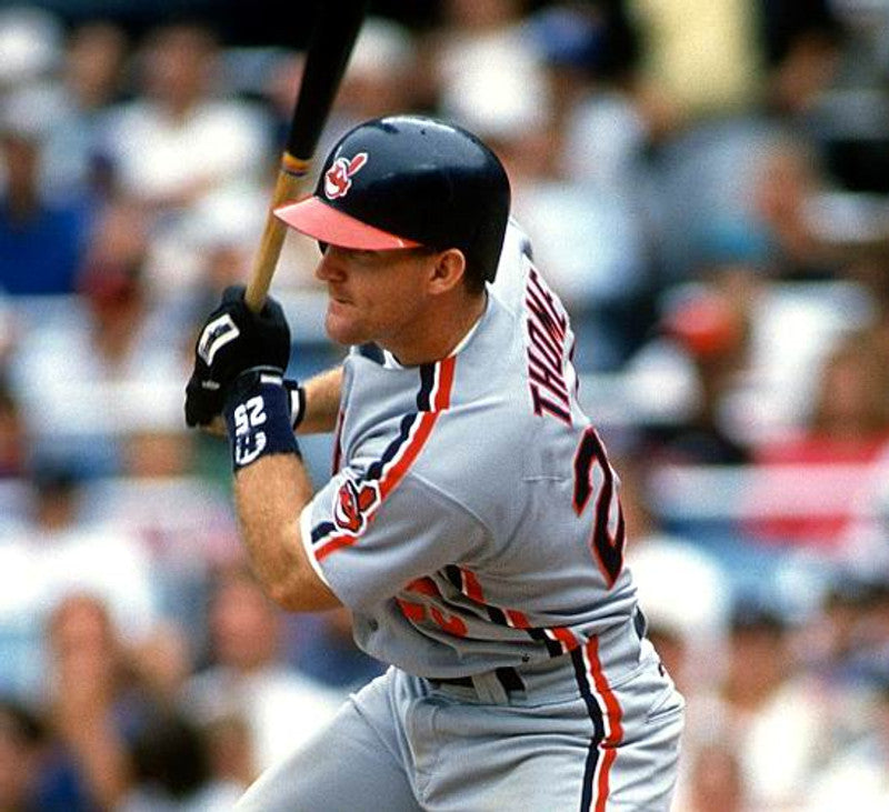 Cleveland Indians 1990s Name Number MLB jersey front view