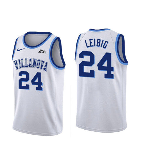 Villanova Wildcats 24 Tom Leibig College Basketball Jersey White 5441 | Stitched Jersey RTJS 6307