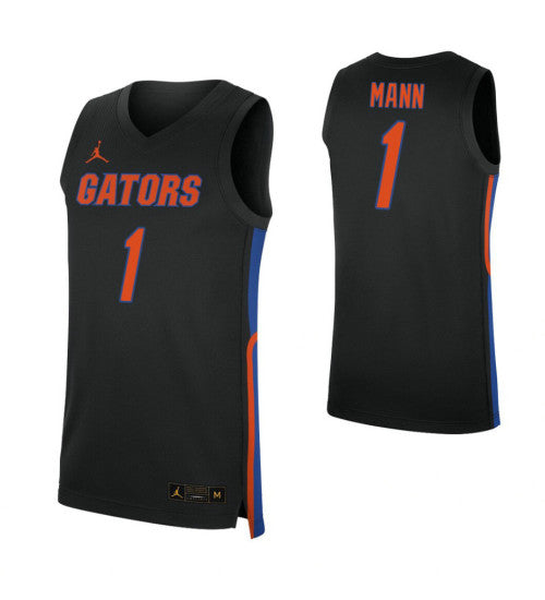 Tre Mann Florida Gators Tre Mann Florida Gators Jersey Black stitched throwback college basketball jersey