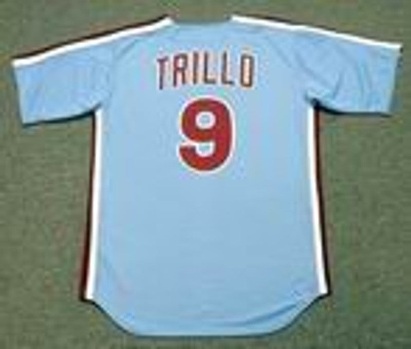 Philadelphia Phillies Manny Trillo Cooperstown MLB jersey front view