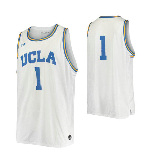 Ucla Bruins 1 College Basketball Jersey White | Stitched Jersey RTJS 6718