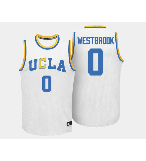 Ucla Bruins 0 Russell Westbrook White Home College Basketball Jersey | Stitched Jersey RTJS 6720