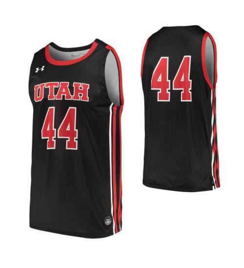 Utah Utes 44 College Basketball Jersey Black | Stitched Jersey RTJS 6432