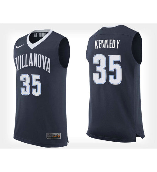 Villanova Wildcats Matt Kennedy Home #35 Navy stitched throwback college basketball jersey